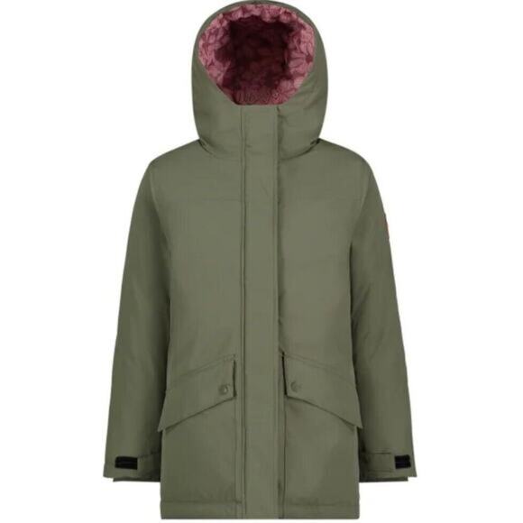 Roxy Youth Girls Parka Jacket‎ Green Size M 10/12 Zip Up New With Tags - Picture 3 of 5